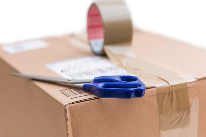 Kartongpacke, sändande begrepp: Förbereda sig för leverans som isoleras