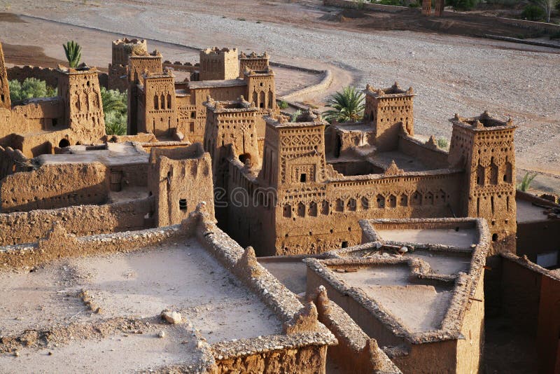 Kasbah ait benhaddou from top