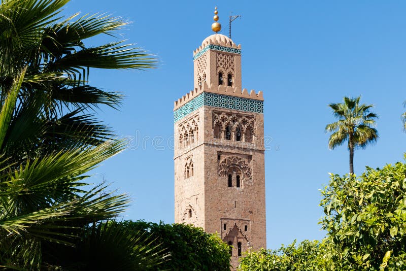 Kasbah moské i Marrakesh Marrakesh Marrakesh-Safi, Marocko fotografering för bildbyråer Kasbah moské i Marrakesh Marrakesh Marrakesh-Safi, Marocko fotografering för bildbyråer