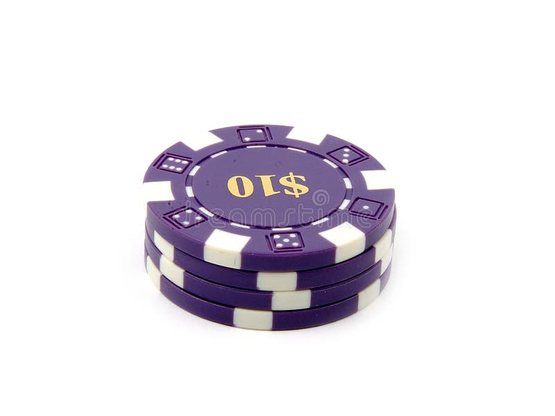 Kasino-Chips $10. lizenzfreies stockbild Kasino-Chips $10. lizenzfreies stockbild