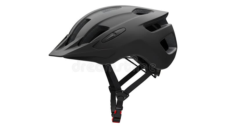 Kask Black Bicycle ilustracji