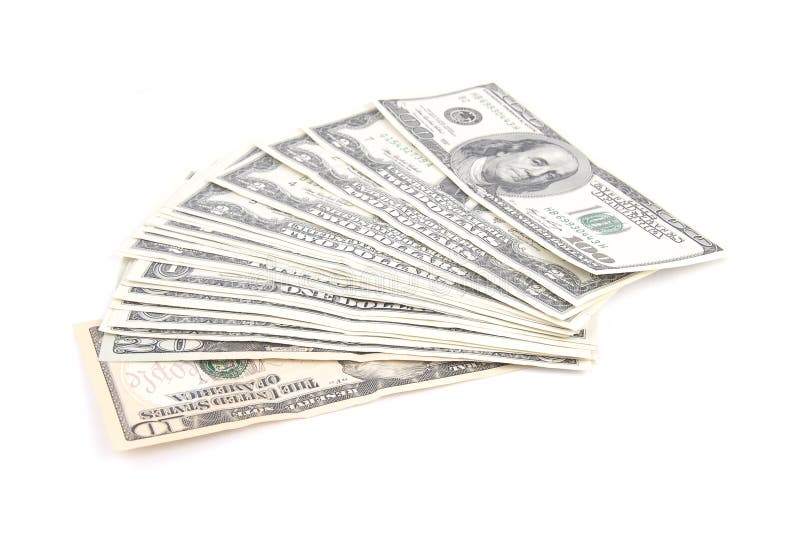 Kassa av US dollar och euro arkivfoto Kassa av US dollar och euro arkivfoto