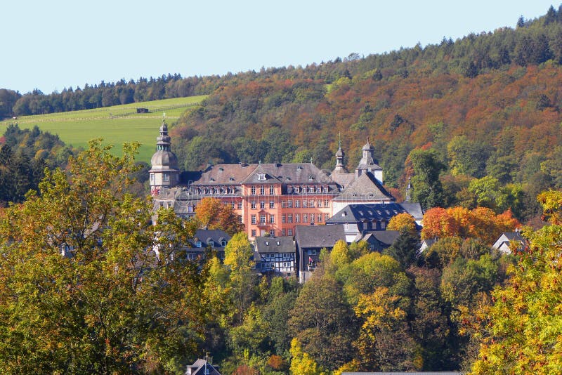 Kasteel Slechte Berleburg stock foto Kasteel Slechte Berleburg stock foto
