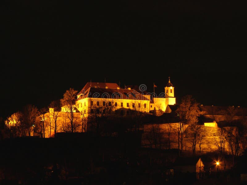 Kasteel Špilberk stock afbeelding