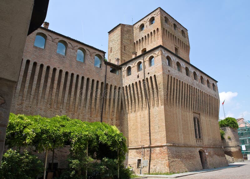 Kasteel van muziek. Noceto. Emilia-Romagna. Italië. stock afbeelding Kasteel van muziek. Noceto. Emilia-Romagna. Italië. stock afbeelding