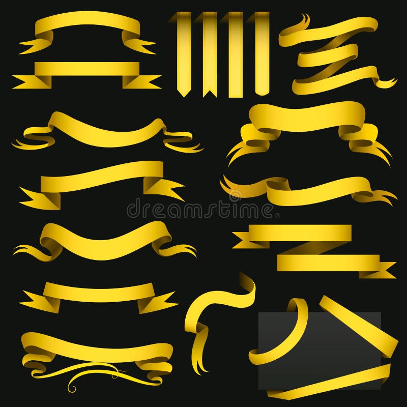 Kastenart-Vektorillustration goldenen Bandfahnenband klassischen alten Victorian Retro- vektor abbildung Kastenart-Vektorillustration goldenen Bandfahnenband klassischen alten Victorian Retro- vektor abbildung