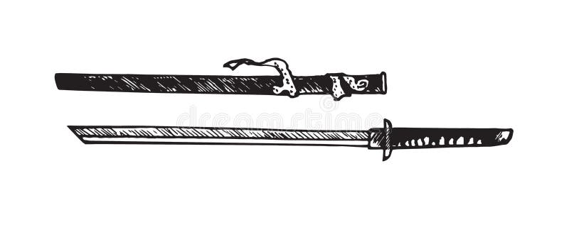 wakizashi sword drawing