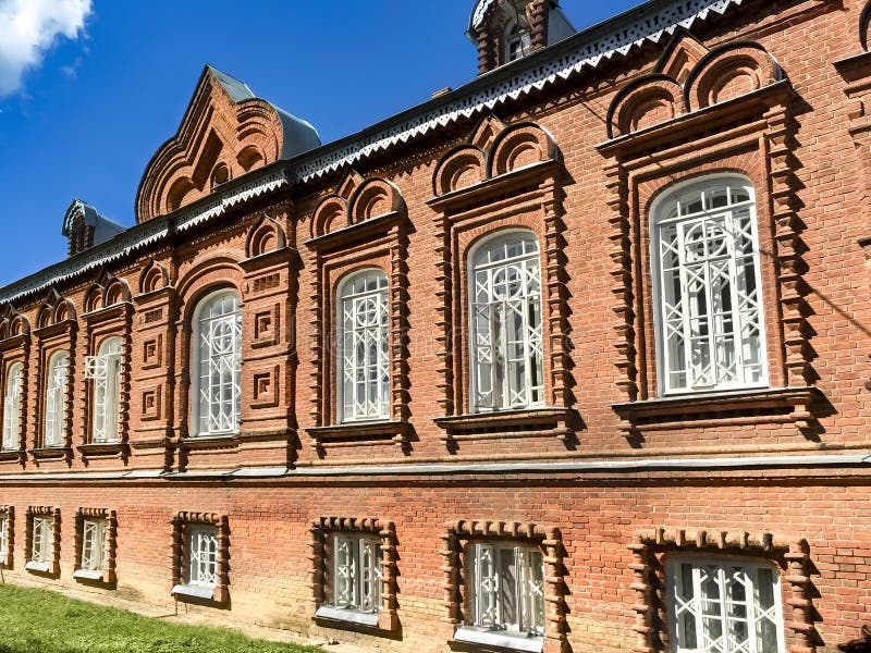 Katedra Kazan ikona matka bóg w klasztorze w Shamordino obrazy stock Katedra Kazan ikona matka bóg w klasztorze w Shamordino obrazy stock