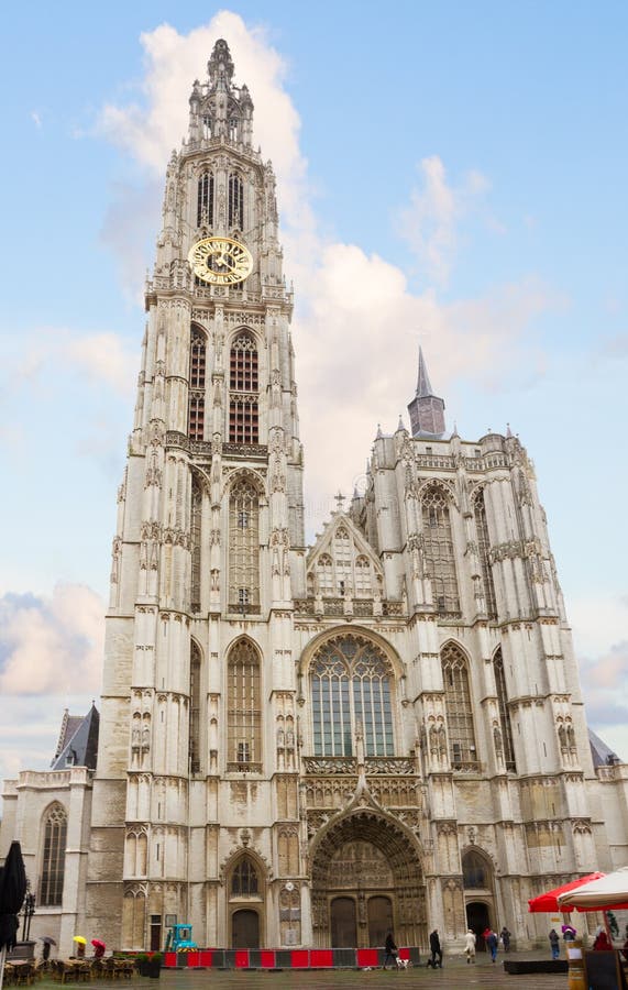 Katedra Nasz dama w Antwerpen, Belgia zdjęcie stock Katedra Nasz dama w Antwerpen, Belgia zdjęcie stock
