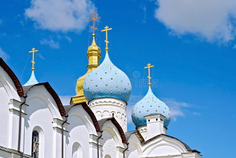 Katedra Wszystkie święty Kazan Kremlin zdjęcia stock Katedra Wszystkie święty Kazan Kremlin zdjęcia stock