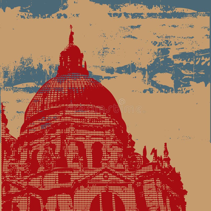 Kathedrale Grunge Hintergrund lizenzfreie abbildung Kathedrale Grunge Hintergrund lizenzfreie abbildung