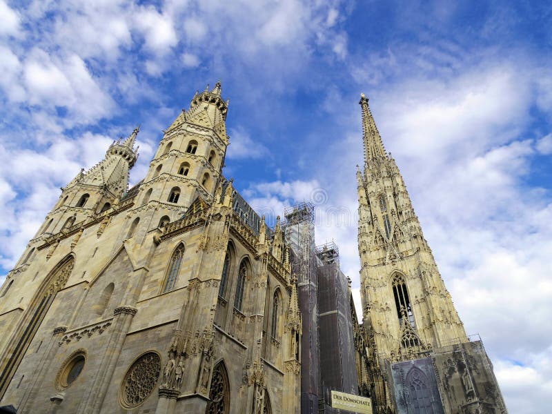 Kathedrale St. Stephan in Wien Österreich Marksteinarchitektur lizenzfreies stockfoto Kathedrale St. Stephan in Wien Österreich Marksteinarchitektur lizenzfreies stockfoto