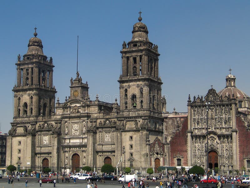 Kathedrale von Mexiko City, Mexiko stockfotografie Kathedrale von Mexiko City, Mexiko stockfotografie