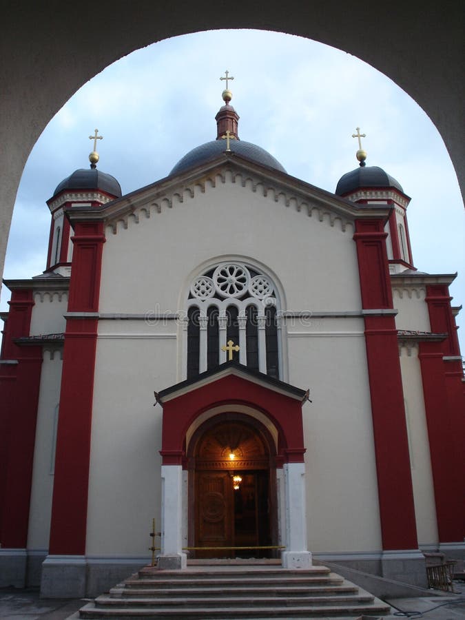 The orthodox in the photo was built in the middle of the 19th century and was renovated yn 2004  in addition to the name of the church of the Assumpyion of the Blessed Virgin it is akso known as the cathedral.church.A potograph taken immediately after the restoration. The orthodox in the photo was built in the middle of the 19th century and was renovated yn 2004  in addition to the name of the church of the Assumpyion of the Blessed Virgin it is akso known as the cathedral.church.A potograph taken immediately after the restoration.