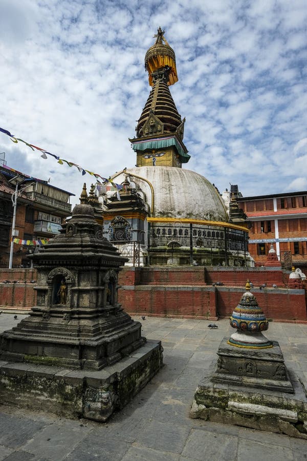 Kathesimbhu Stupa In Kathmandu Nepal Stock Image Image Of Monument