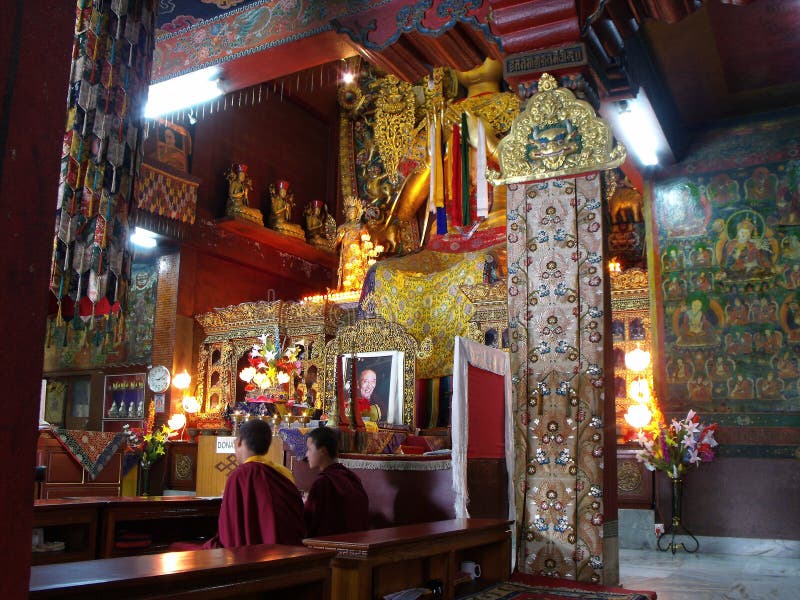 Bodhnath, Nepal. Tassels and Fabric Decorating the inside of the