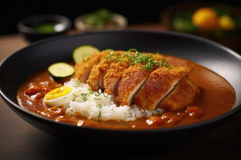 Katsu Curry Food Photography - Made with Generative AI Tools Stock  Illustration - Illustration of night, asian: 279848769