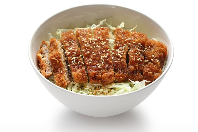 Katsudon ( Pork Cutlet Bowl ), Japanese Food Stock Photo - Image of
