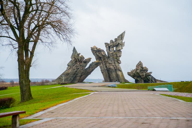 KAUNAS, LITHUANIA - NOVEMBER 17, 2013: Monument of The Ninth Fort in Kaunas