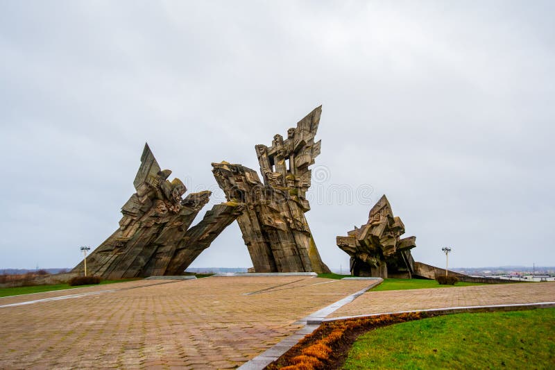 KAUNAS, LITHUANIA - NOVEMBER 17, 2013: Monument of The Ninth Fort in Kaunas