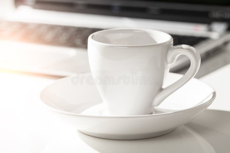 Kawa espresso i laptop zdjęcia stock Kawa espresso i laptop zdjęcia stock