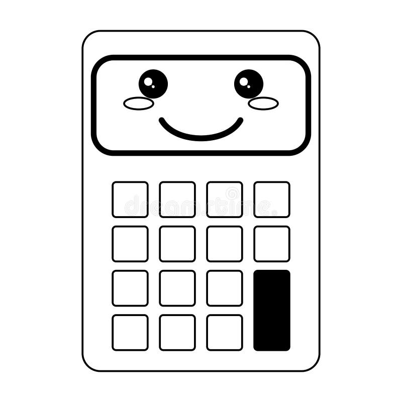 Pink Icon Kawaii Calculator