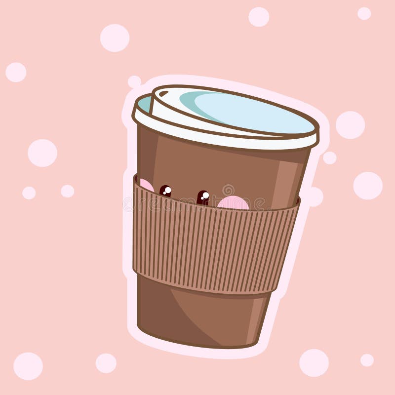 Premium Vector  A cute kawaii coffee cup character