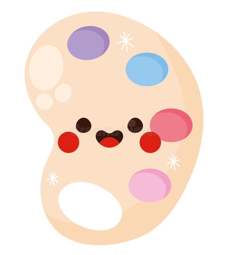 Kawaii color palette stock vector. Illustration of palette 270804320