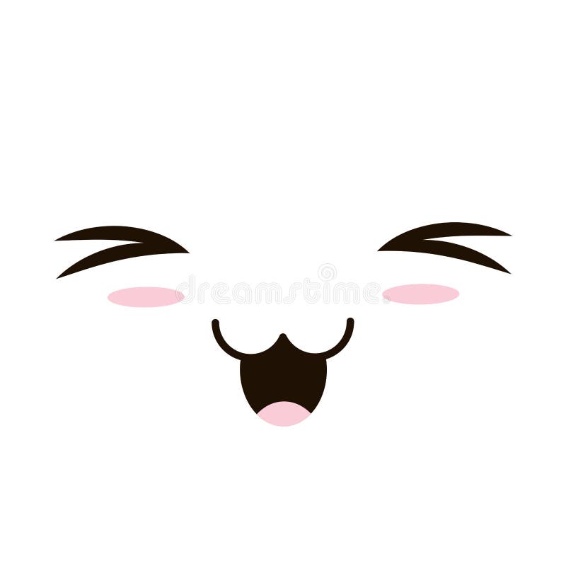 Emoticon Emoji. Cartoon Kawaii Expressão Facial Em Personagem De Animação  Japonês. Beijo De Emoção De Manga Chorar E Raiva Ilustração do Vetor -  Ilustração de riso, avatar: 190240494