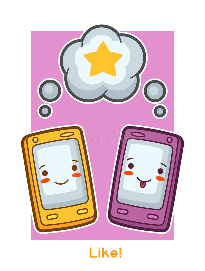 Kawaii Gadgets Stock Illustrations – 96 Kawaii Gadgets Stock