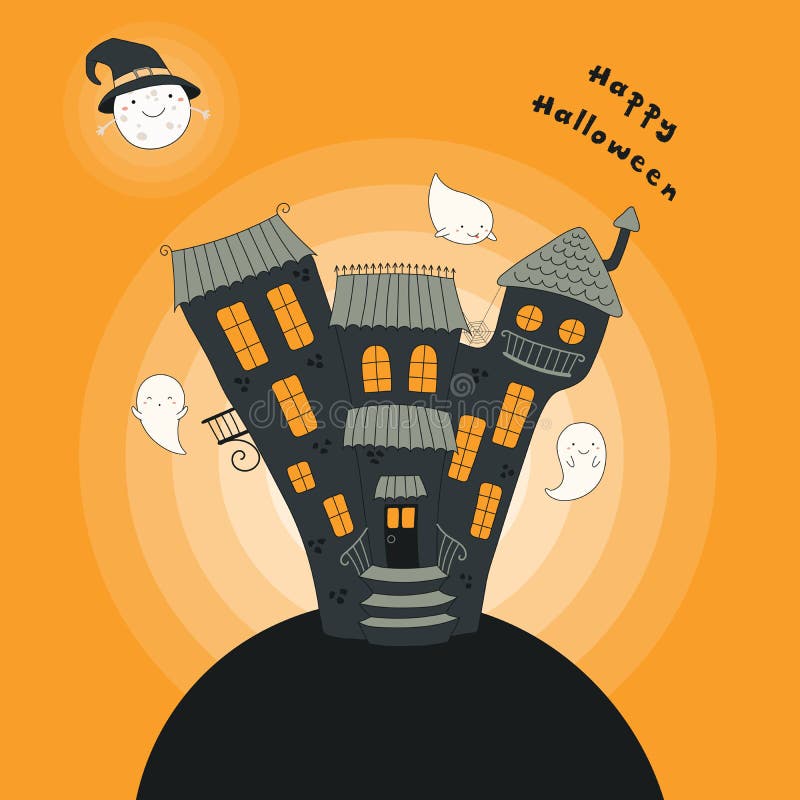 Kawaii ha frequentato la casa royalty illustrazione gratis Kawaii ha frequentato la casa royalty illustrazione gratis