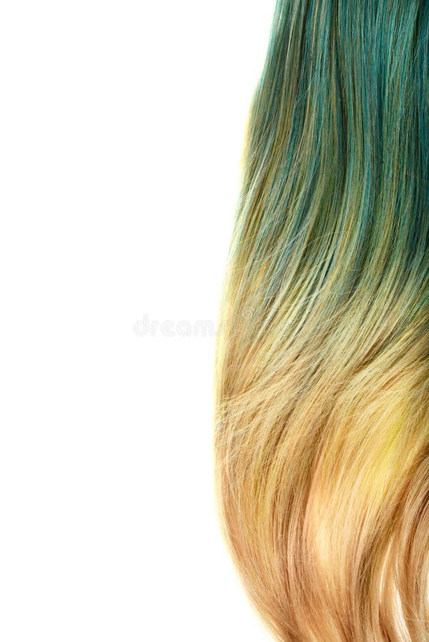 Kawałek blond i błękitny umbra włosy zdjęcie stock Kawałek blond i błękitny umbra włosy zdjęcie stock