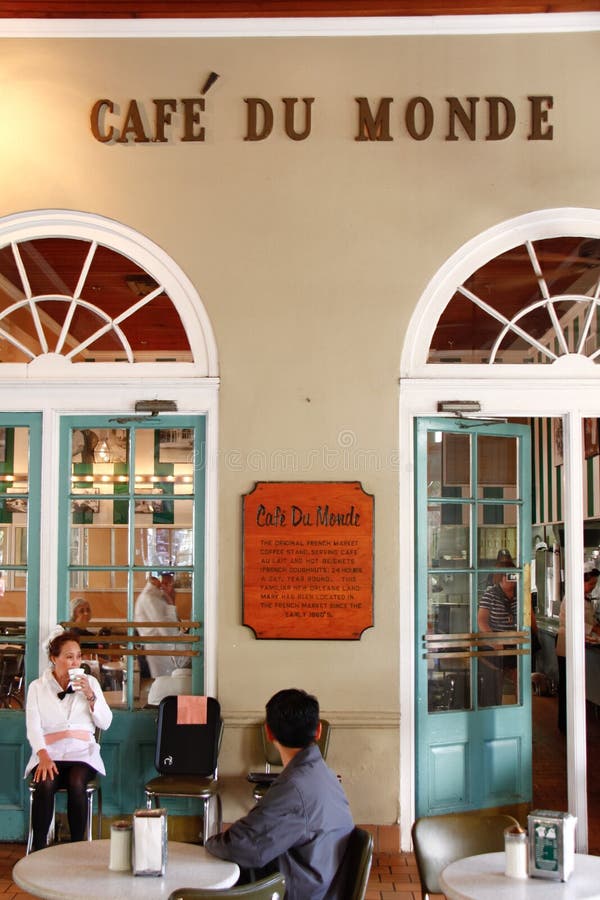 Kawiarni du historyczny monde nowy Orleans