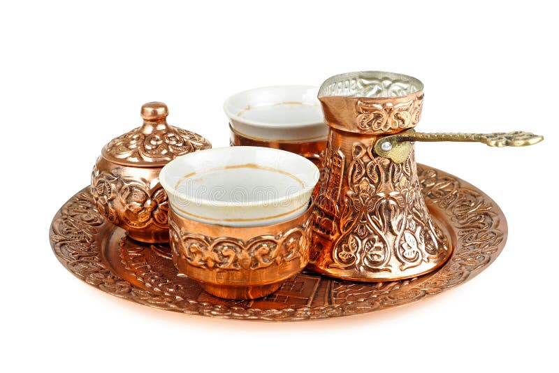 Kawowego setu turkish fotografia stock
