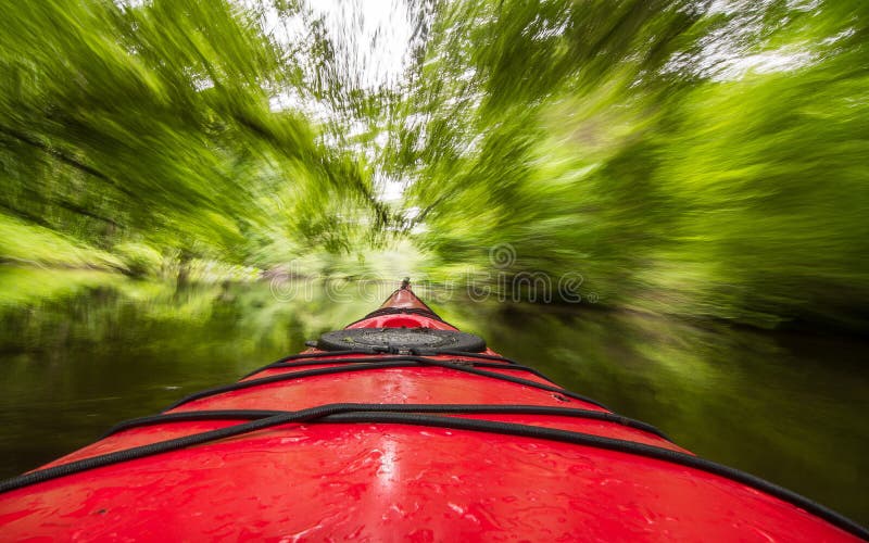 Kayak In Motion royalty free stock images Kayak In Motion royalty free stock images