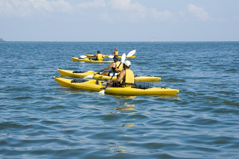 Sea Kayak Convoy stock photo. Image of exercise, kayak 1171542