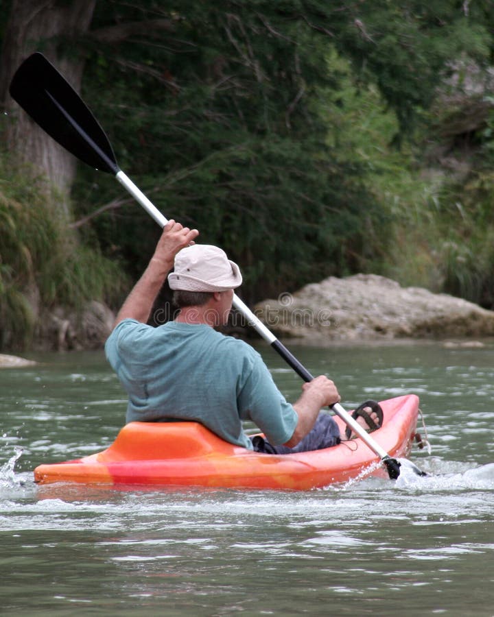 Kayaking stock images