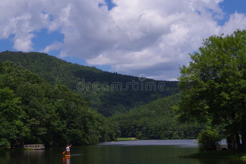 Kayaking stockfotografie
