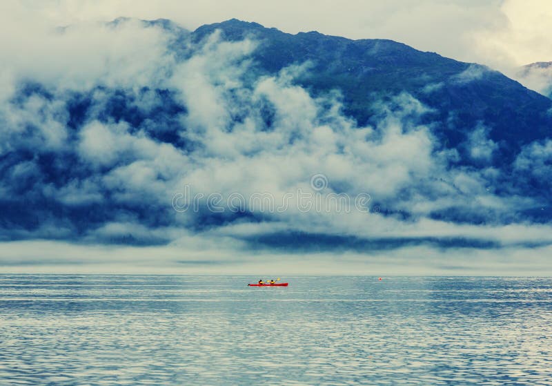 Kayaking in Alaska stock images Kayaking in Alaska stock images