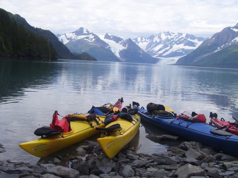 Kayaking in Alaska stock photos Kayaking in Alaska stock photos