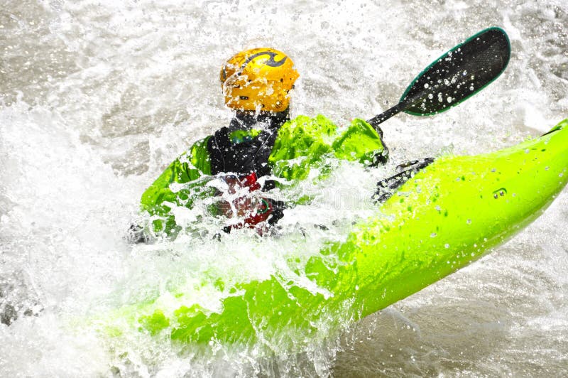 Kayaking As Extreme and Fun Sport Stock Image Image of boat, power