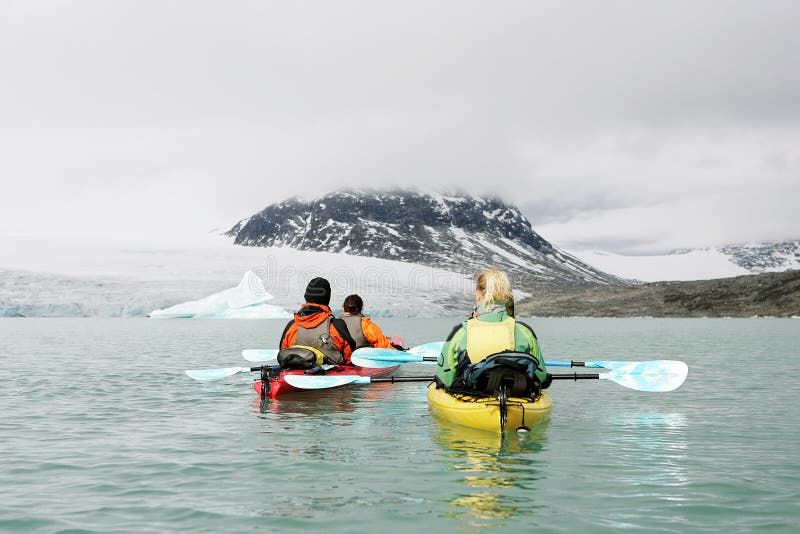 Kayaking in norway royalty free stock photo Kayaking in norway royalty free stock photo