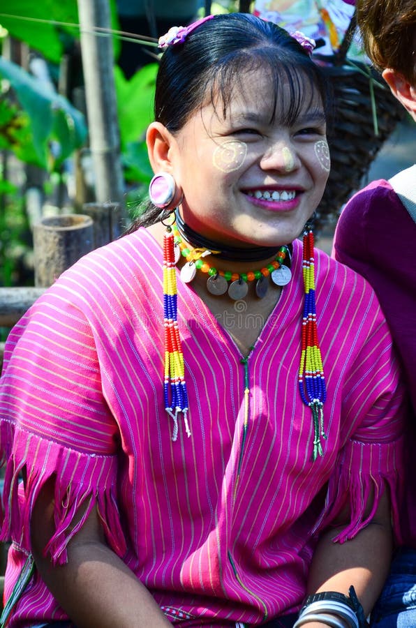 Kayan Woman in Thailand Hill Village Editorial Stock Photo - Image of ...