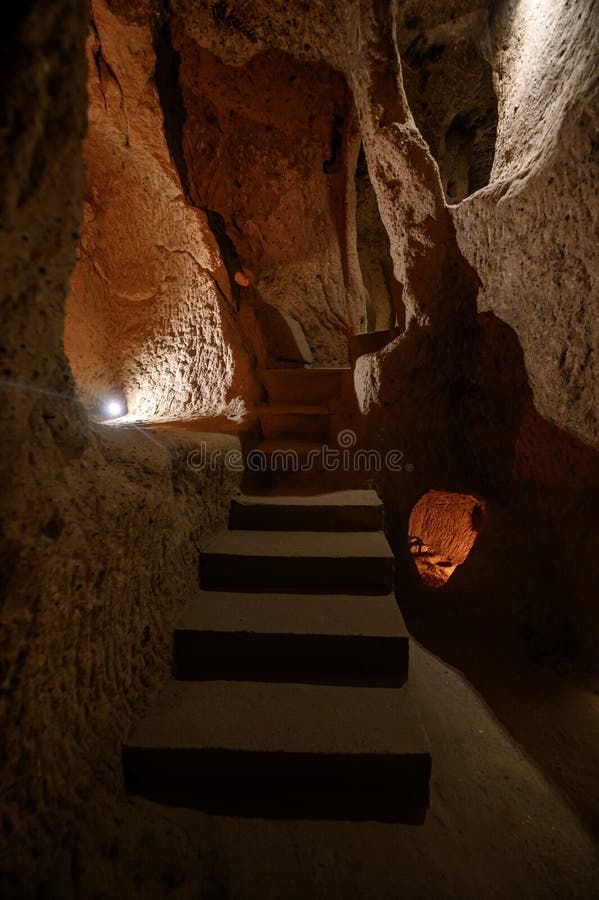 Kaymakli Underground Cave City in Turkey Editorial Stock Photo Image