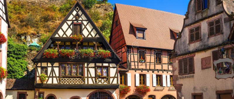 Kaysersberg - un des villages les plus beaux de la France, Alsace images stock Kaysersberg - un des villages les plus beaux de la France, Alsace images stock
