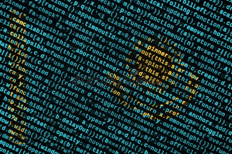 Kazachstan flaga przedstawia na ekranie z programa kodem Pojęcie nowożytny technologii i miejsca rozwój royalty ilustracja