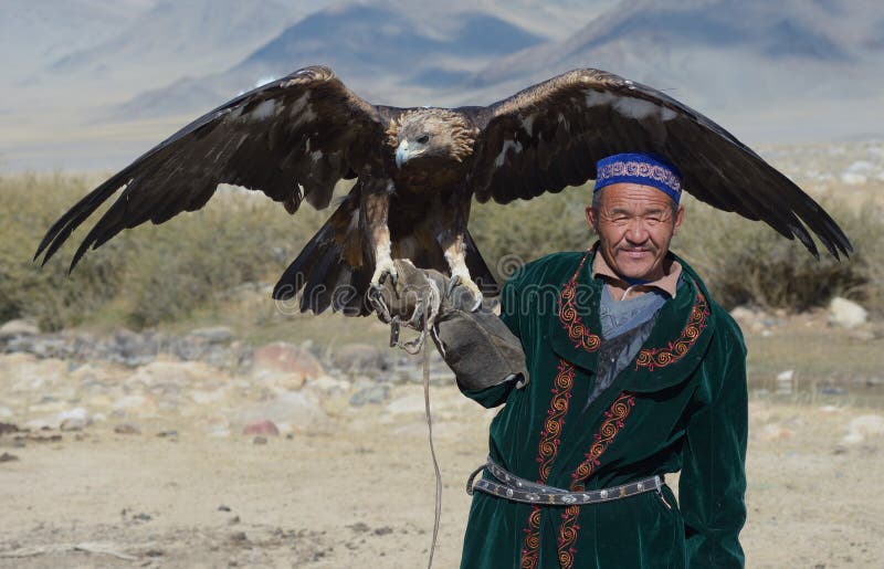 Kazakh Eagle Hunter 6 stock photos