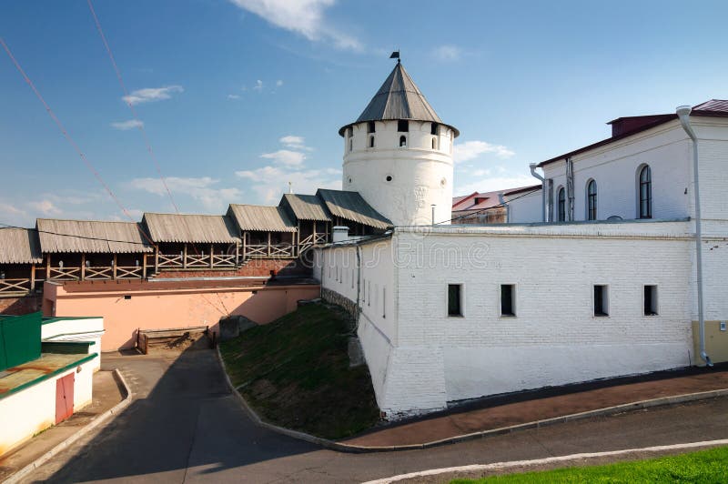 Kazan het Kremlin complex van architecturale monumenten, de Republiek van Tatarstan royalty-vrije stock afbeeldingen Kazan het Kremlin complex van architecturale monumenten, de Republiek van Tatarstan royalty-vrije stock afbeeldingen