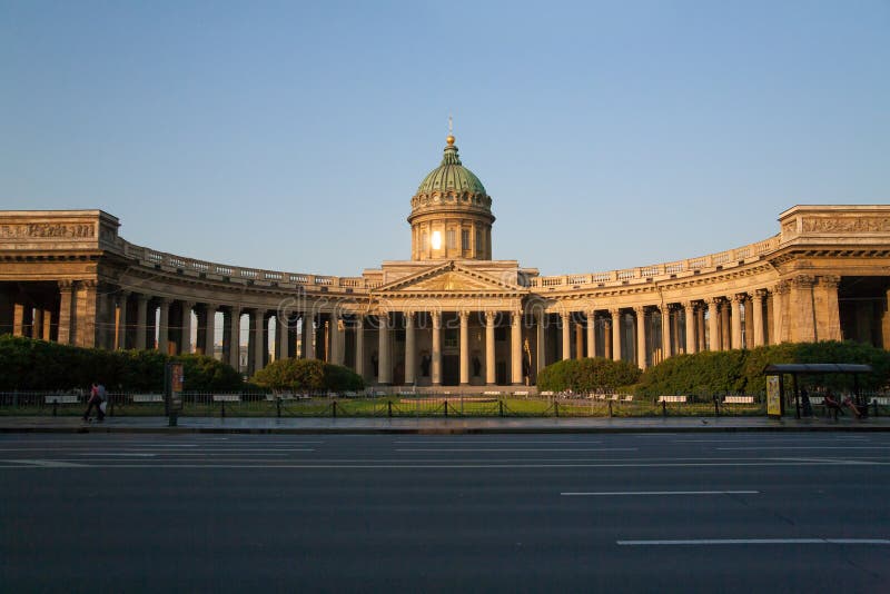 Kazan καθεδρικός ναός, Άγιος-Πετρούπολη, Ρωσία στοκ φωτογραφία με δικαίωμα ελεύθερης χρήσης