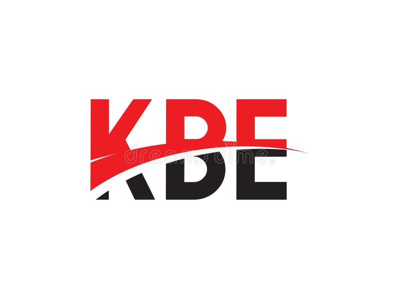 KBE Letter Initial Logo Design Vector Illustration Stock Vector